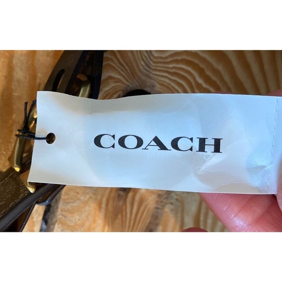 NWT $128 Coach Thin Leather Belt Size Small Women’s Brown main image 5